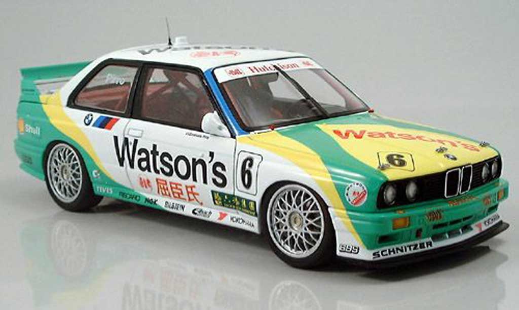 Bmw M3 E30 1/18 Autoart E30 macau pirro no. 6 1991 modelauto