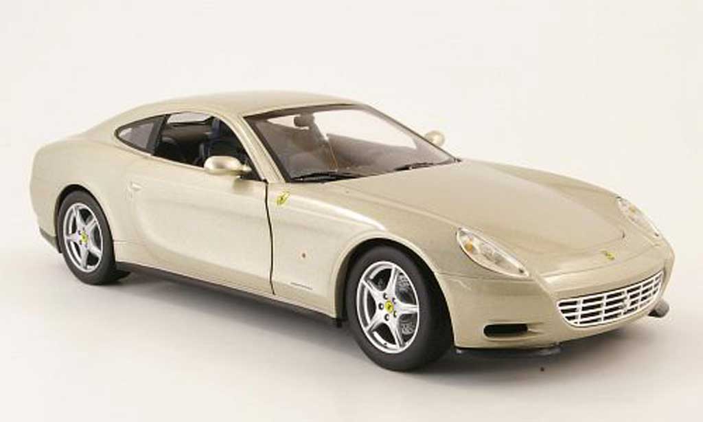 Ferrari 612 1/18 Hot Wheels scaglietti champagne modelauto