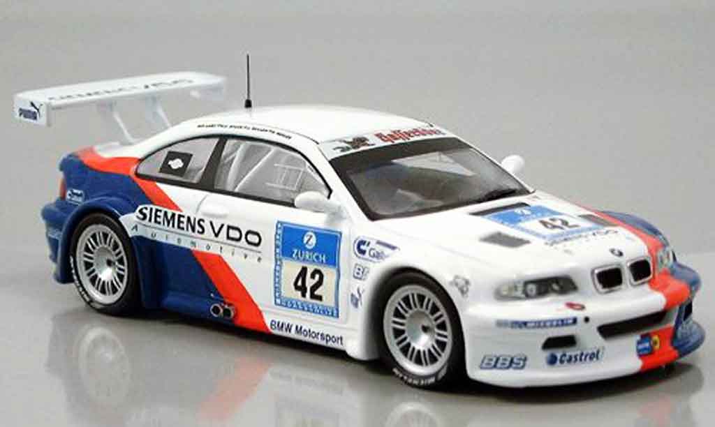 Bmw M3 E46 1/43 IXO GTR E46 No. 42 Stuck Said Duel Nurburgring 2004 modelauto