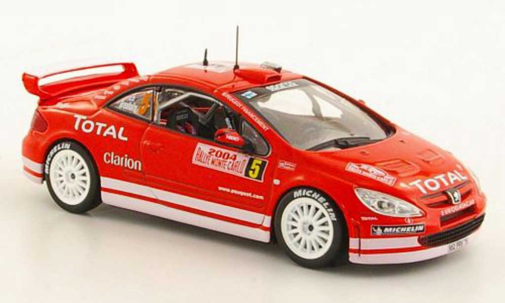 Peugeot 307 WRC 1/43 Norev WRC No.5 Total Gronholm / Rautiainen Rally Monte Carlo 2004 modelauto