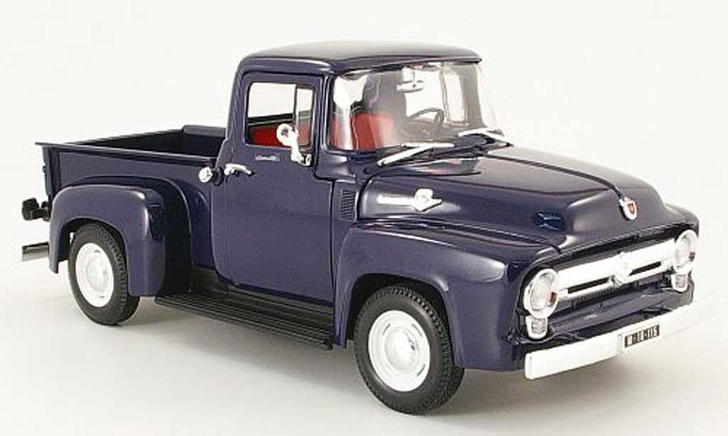 Ford F1 1/18 Welly 00 pick up blauw 1956 modelauto