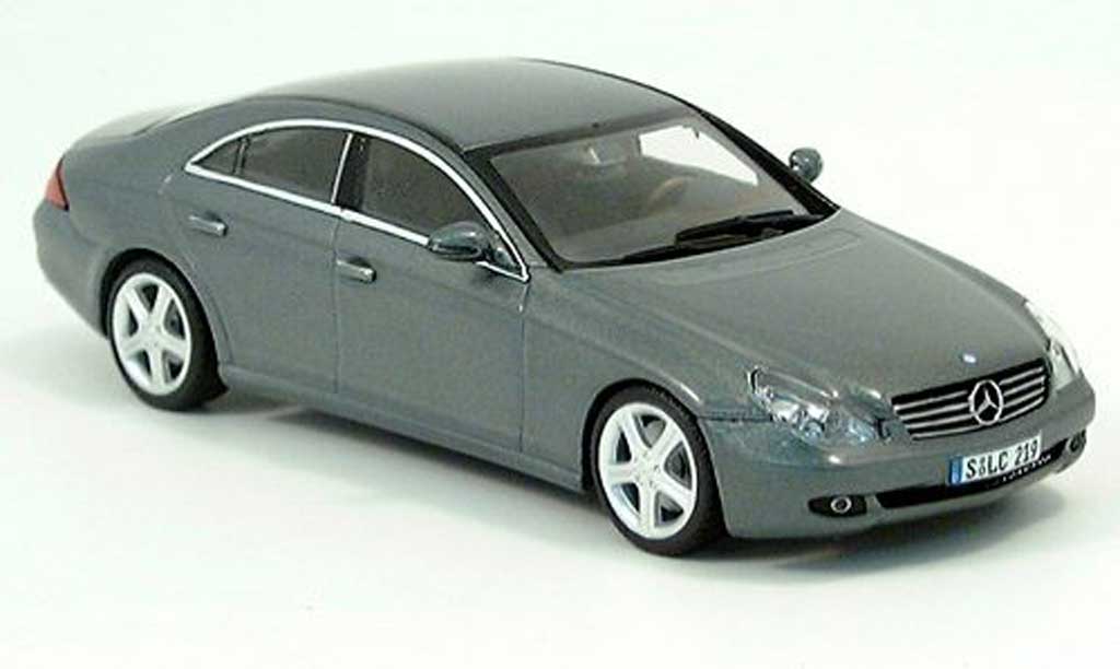 Mercedes Classe CLS 1/43 Minichamps grijsgrun 2004 modelauto