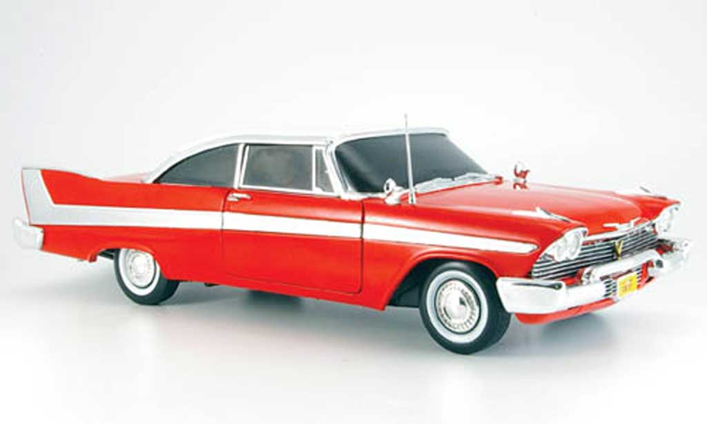 Plymouth Fury 1/18 Ertl rood/wit christine 1958 modelauto