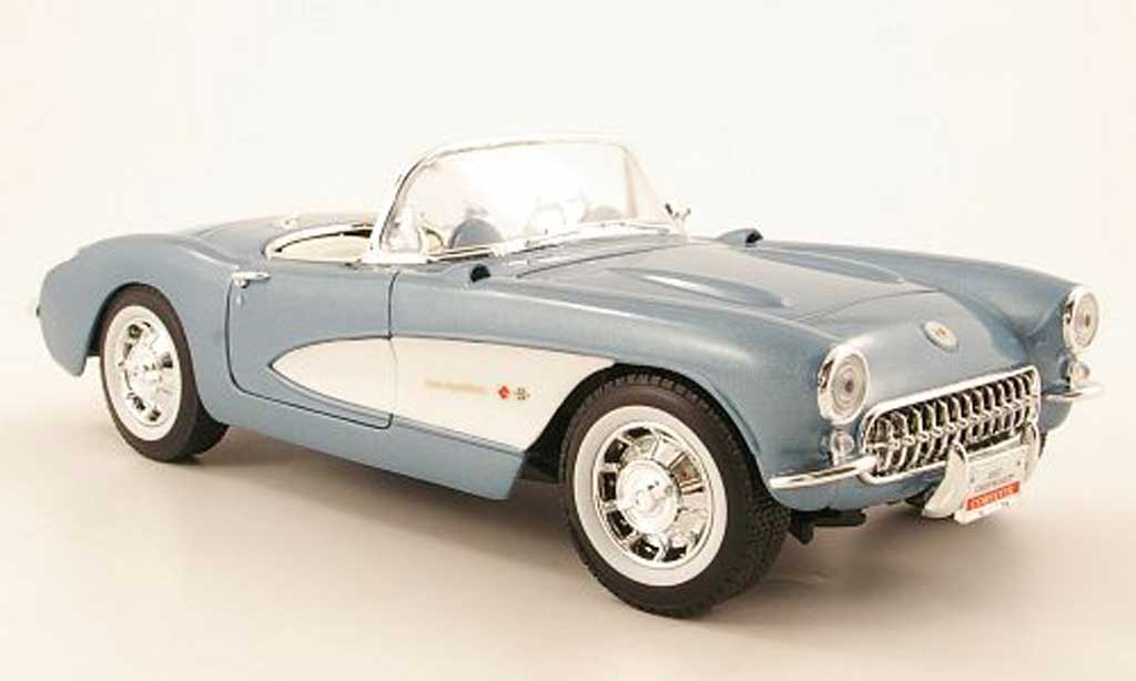 Chevrolet Corvette C1 1/18 Yat Ming C1 blauw 1957 modelauto