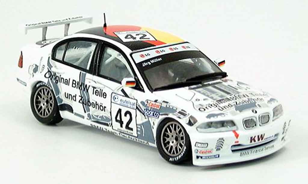 Bmw 320 E46 1/43 Spark E46 i 3er No. 42 Jorg Muller 2002 modelauto