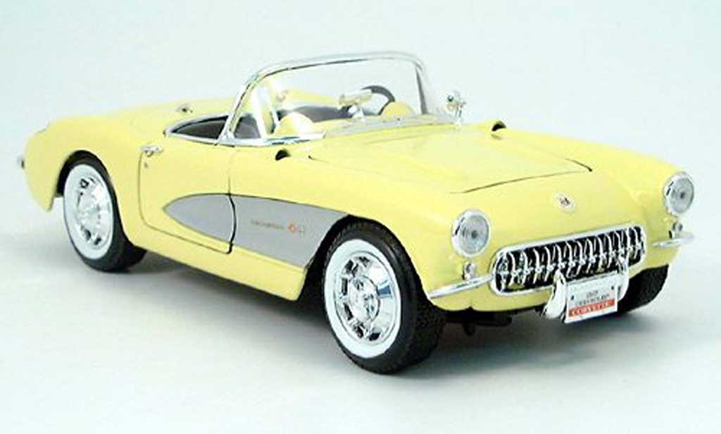 Chevrolet Corvette C1 1/18 Yat Ming C1 geel 1957 modelauto