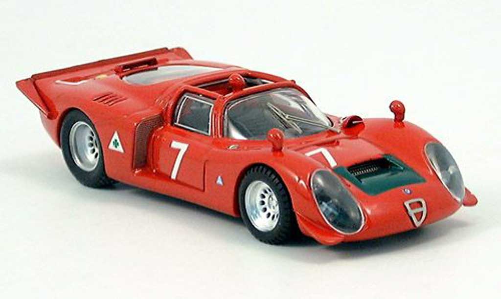 Alfa Romeo 33.2 1968 1/43 Best 1968 Spyder No.7 Facetti/Biscaldi Mugello modelauto