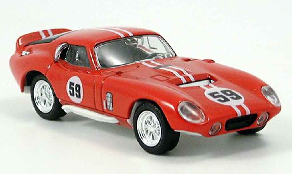 Shelby Cobra Daytona 1/43 Yat Ming Daytona Coupe No.59 rood 1965 modelauto