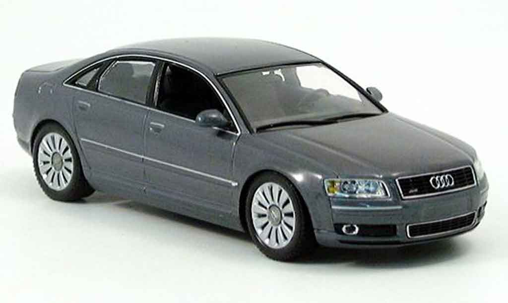 Audi A8 1/43 Minichamps grijs 2002 modelauto
