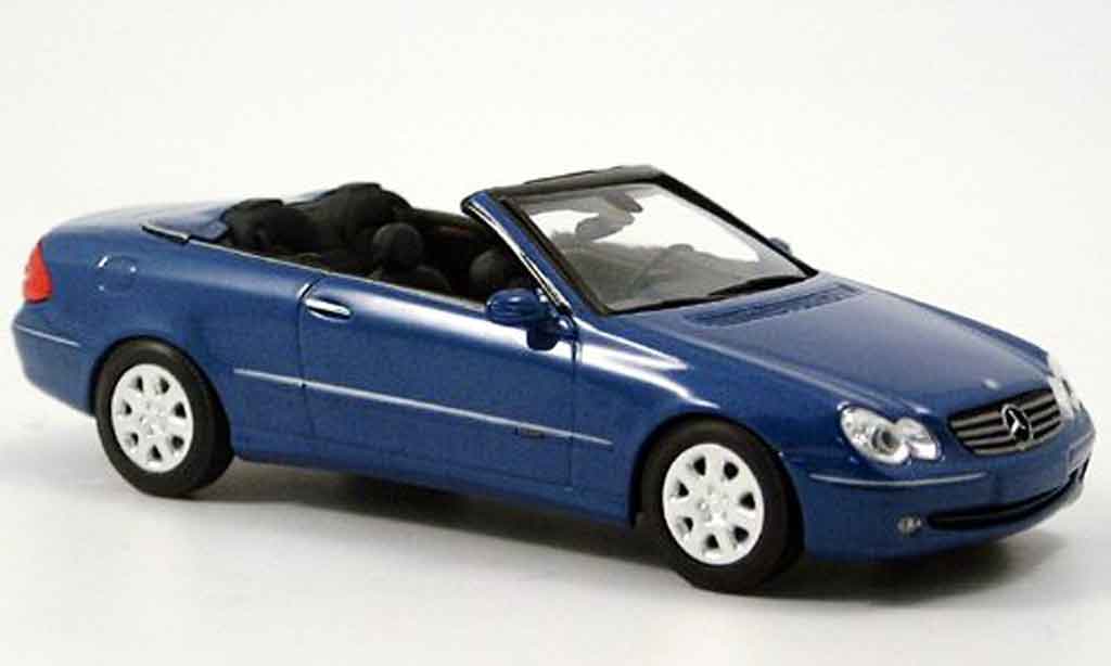 Mercedes Classe CL 1/43 Minichamps K Cabriolet blauw 2003 modelauto