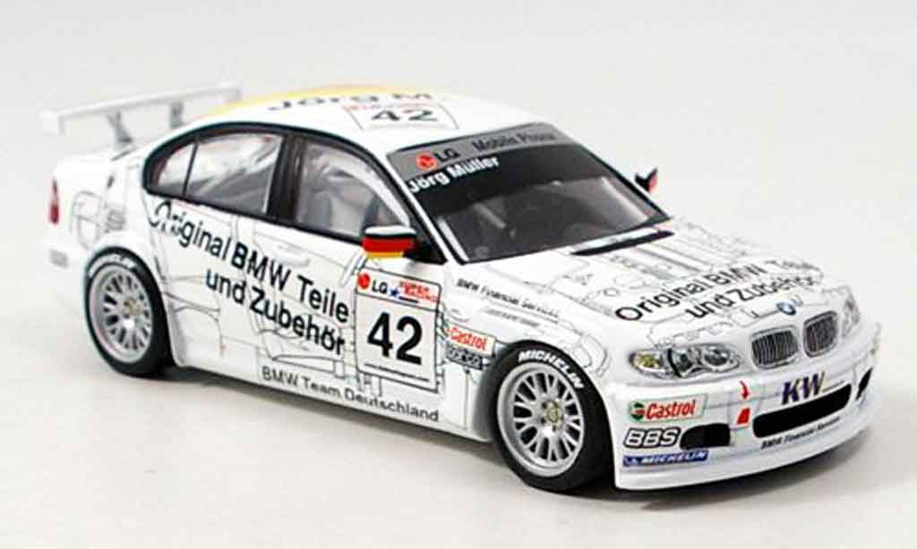 Bmw 320 E46 1/43 Minichamps E46 i Schnitzer ETCC J. Muller 2003 modelauto