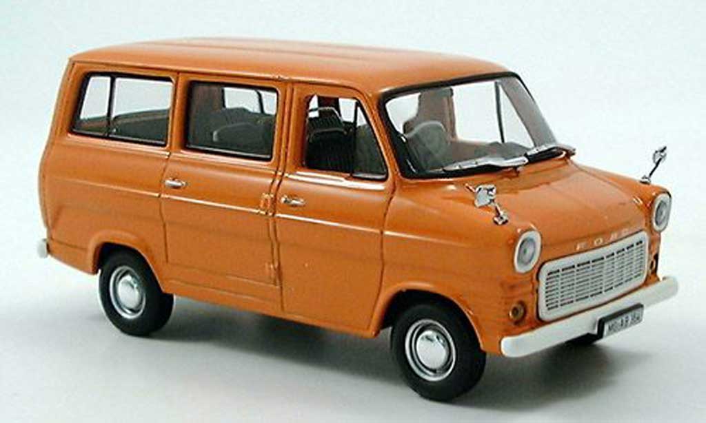 Ford Transit 1/43 Minichamps Bus oranje 1971 modelauto