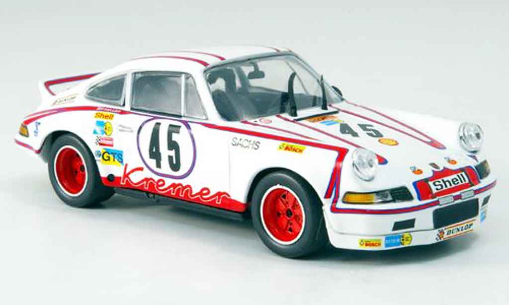 Porsche 911 RSR 1/43 Minichamps RSR Carrera Sieger LeMans Kremer Schickentan 1973 modelauto