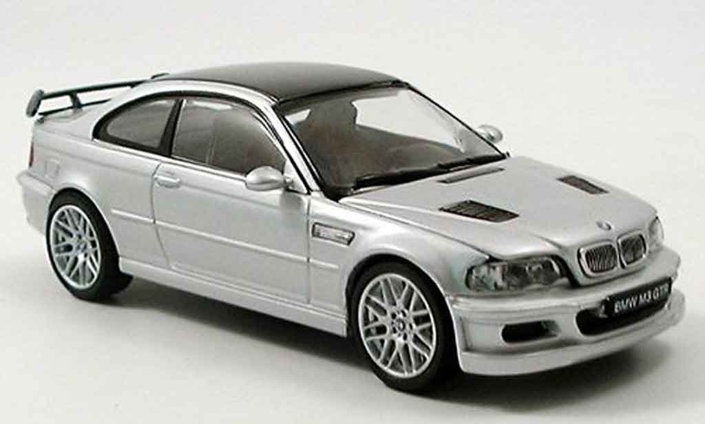 Bmw M3 E46 1/43 Kyosho GTR E46 grijs metallic Strassenversion modelauto