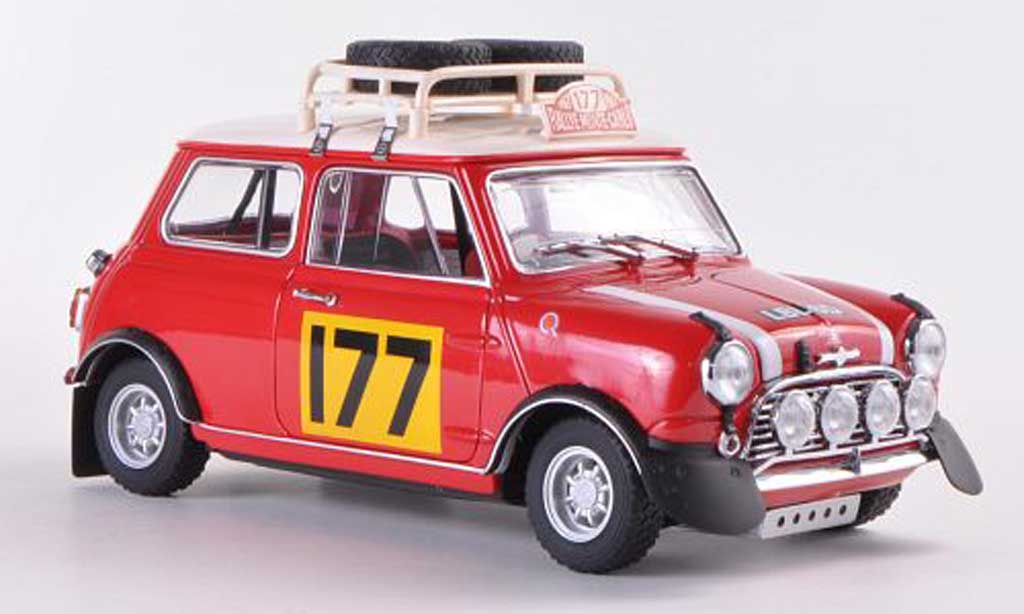 Austin Mini Rallye 1/18 Kyosho Rallye Cooper S Mk1 No.177 R.Aaltonen / H.Liddon Rally Monte Carlo 1967 modelauto