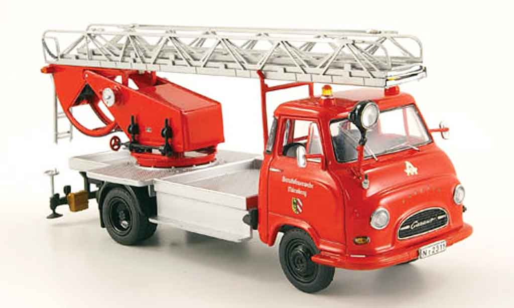 Hanomag Garant 1/43 Schuco pompier Drehleiter modelauto