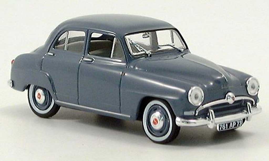 Simca Aronde 1/43 Norev 9 grijs-blauw modelauto