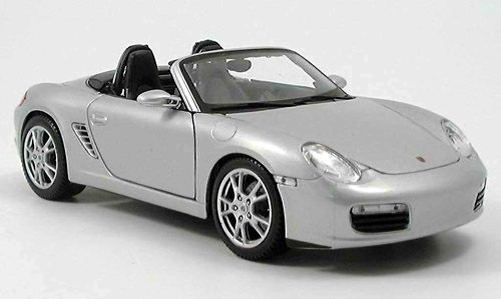 Porsche Boxster 1/18 Maisto (987) grijs clair metallized 2005 modelauto