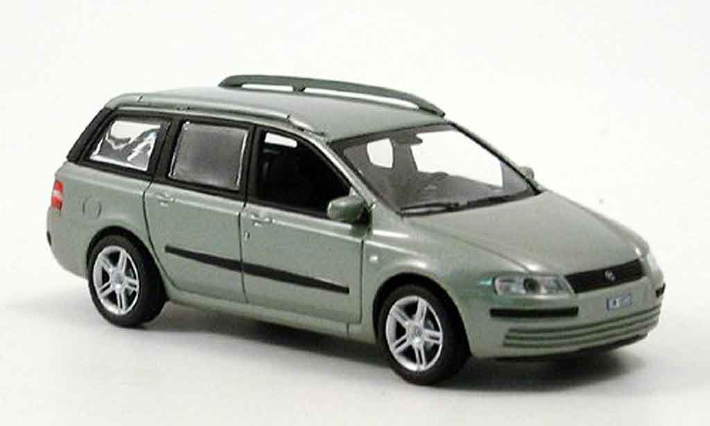 Fiat Stilo 1/43 Norev Multi Wagon grijsgrun modelauto
