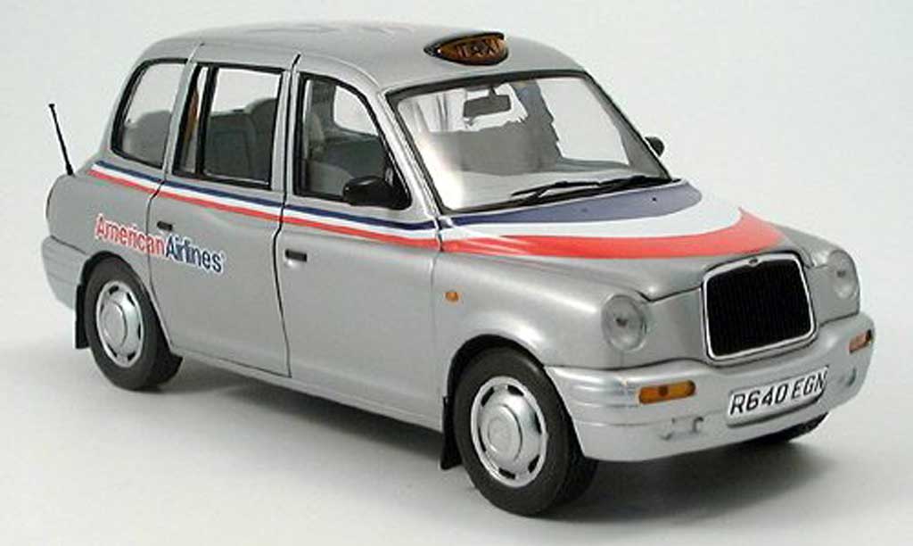 LTI TXI 1/18 Sun Star London Taxi grijs metallic American Airlines 1988 modelauto