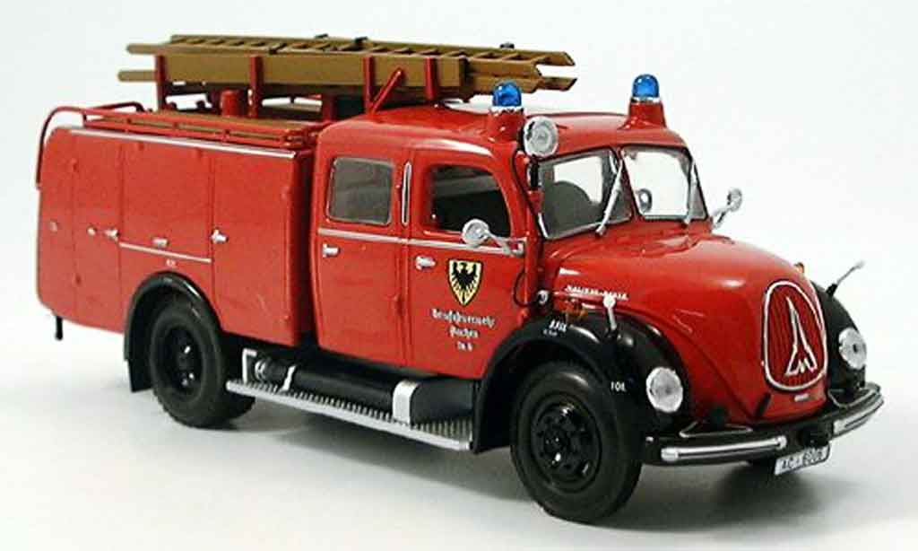 Magirus TLF 16 1/43 Minichamps Merkur pompier Aachen modelauto