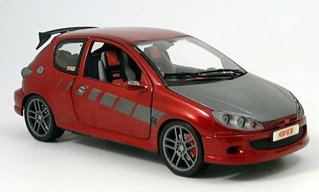 Peugeot 206 1/43 Norev Street Racer rood modelauto