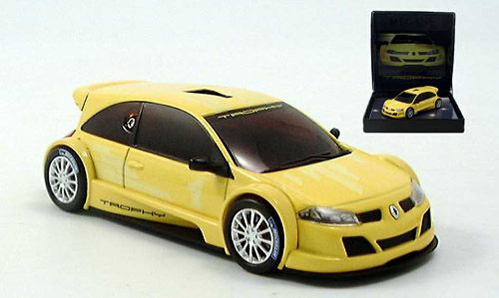 Renault Megane Trophy 1/43 Norev Trophy geel 2005 modelauto