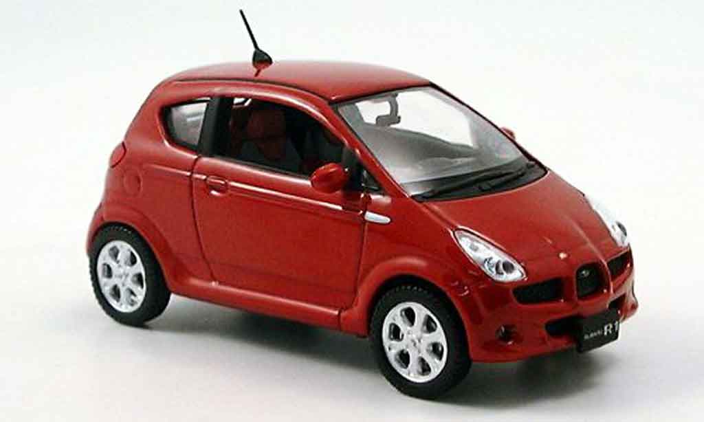 Subaru R1 1/43 Norev rood 2006 modelauto
