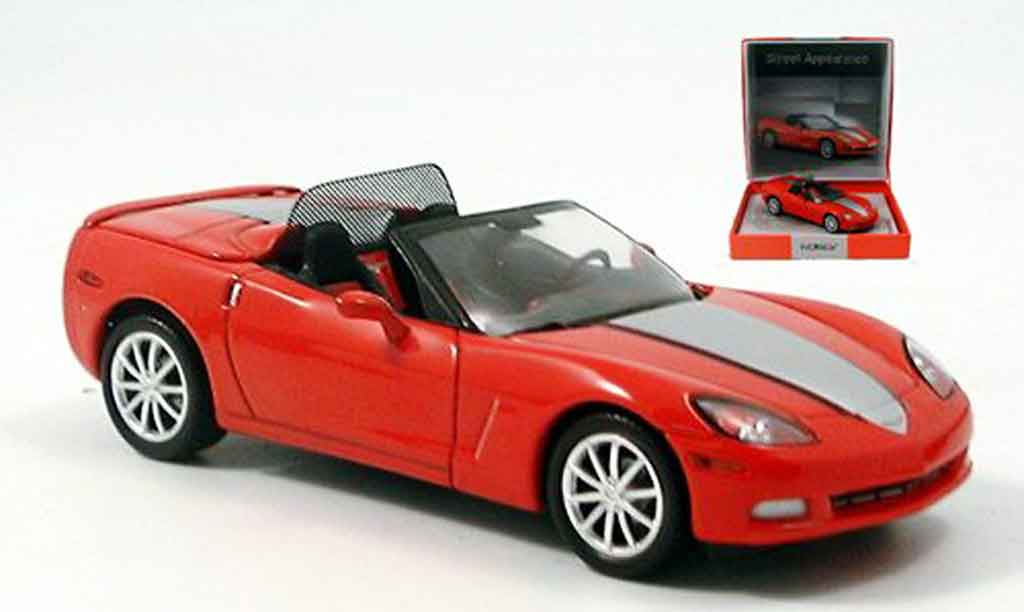 Chevrolet Corvette C6 1/43 Norev C6 street Appearence rood 2005 modelauto