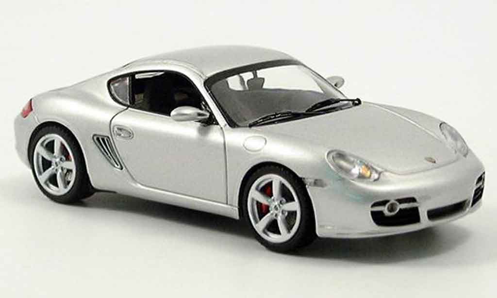 Porsche Cayman S 1/43 Schuco S grijs metallic modelauto