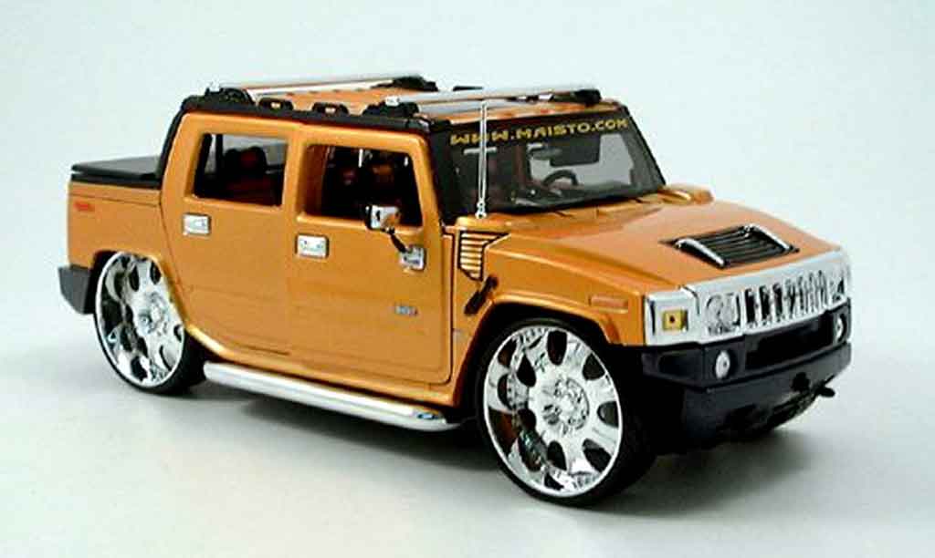 Hummer H2 1/18 Maisto sut concept oranje tuningcar playerz modelauto