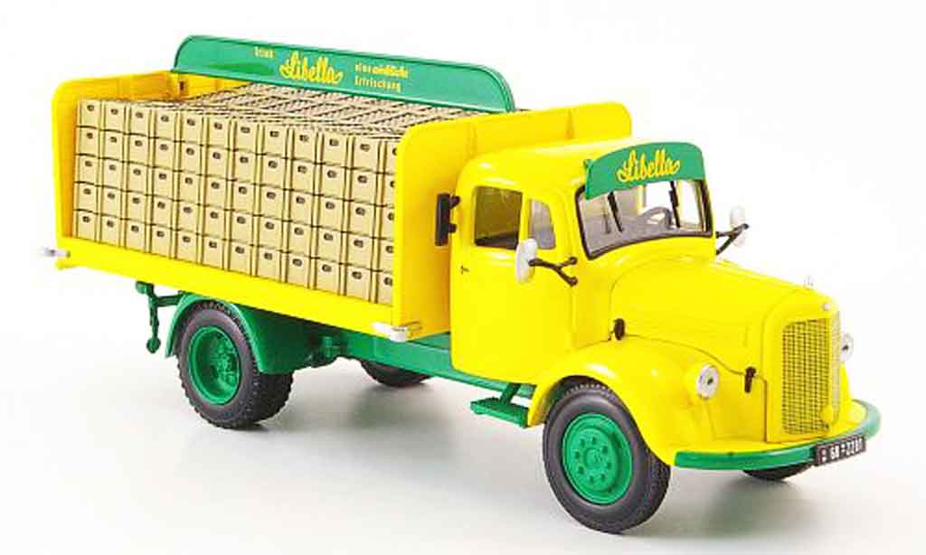 Mercedes L3500 1/43 Minichamps Getrankepritsche Libella 1956 modelauto
