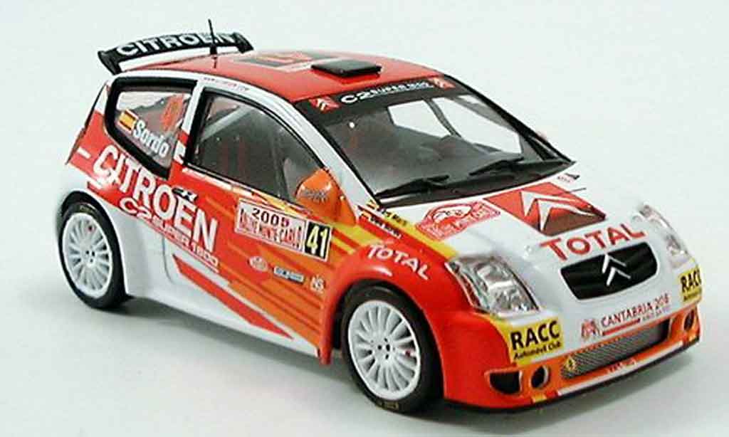 Citroen C2 S1600 1/43 IXO S1600 no.41 rallye monte carlo 2005 modelauto