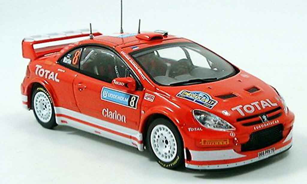 Peugeot 307 WRC 1/43 IXO WRC no.8 martin park rallye schweden 2005 modelauto