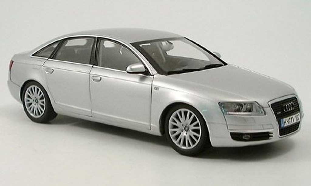 Audi A6 1/18 Norev grijs metallized 2005 modelauto