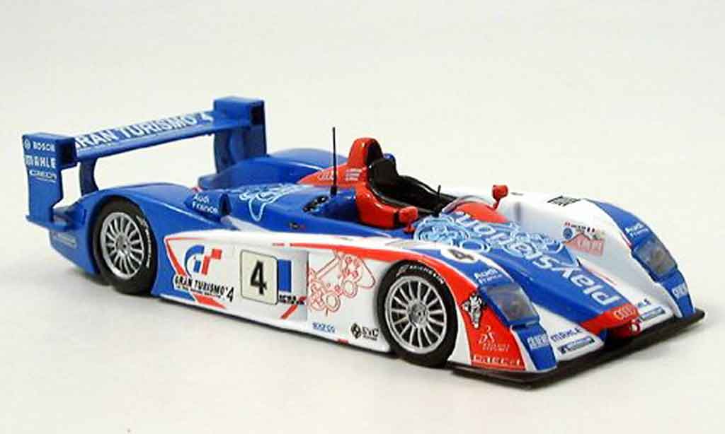 Audi R8 2005 1/43 IXO 2005 No.4 4er Le Mans modelauto