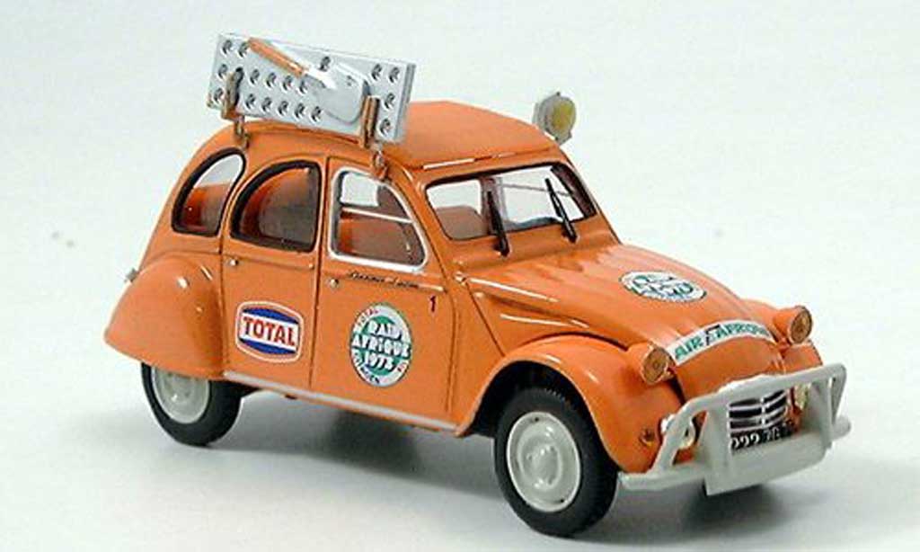 Citroen 2CV 1/43 Norev Raid Afrique Rallye Afrique 1973 modelauto