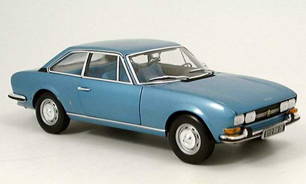 Peugeot 504 coupe 1/18 Norev coupe blauw 1971 modelauto