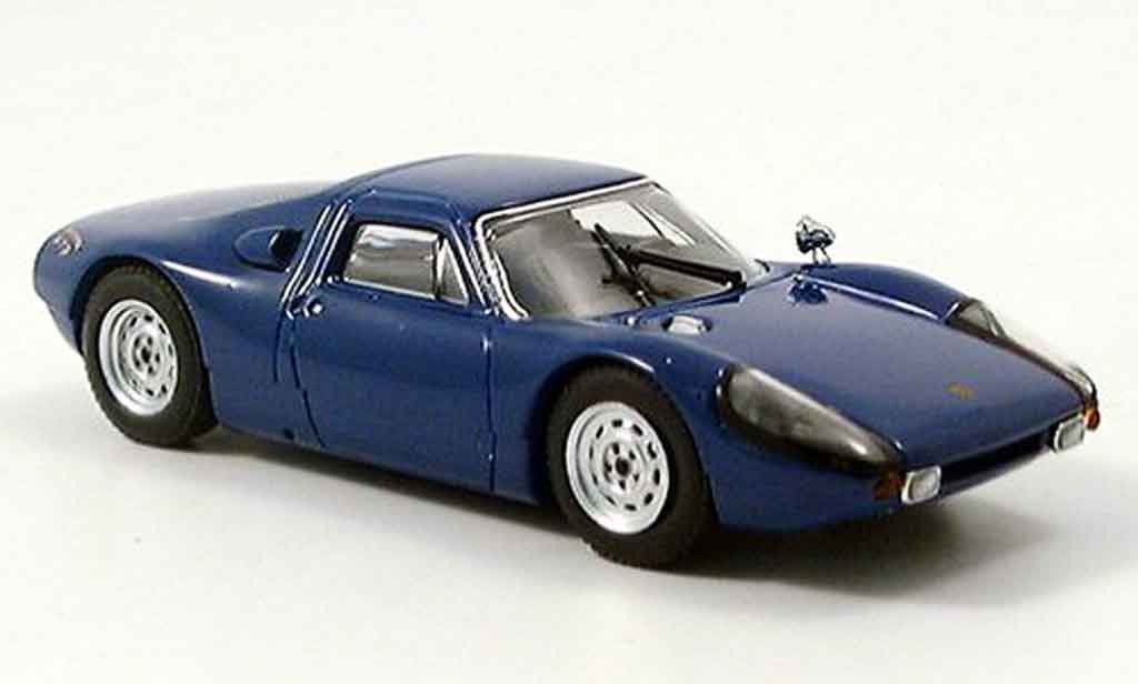 Porsche 904 1964 1/43 Ebbro 1964 GTS Roadcar blauw modelauto