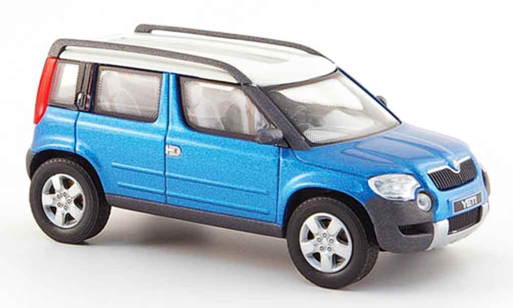 Skoda Yeti 1/43 Abrex blauw 2005 modelauto