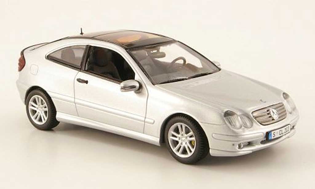 Mercedes Classe C 1/43 Minichamps Sport Coupe (CL203) grijs 2000 modelauto