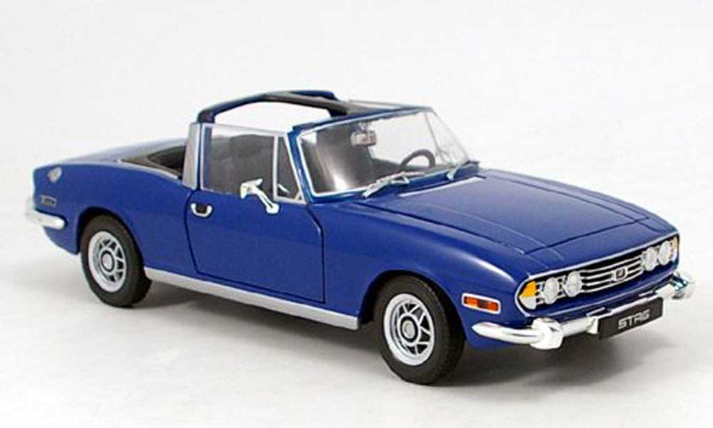 Triumph Stag 1/18 Revell blauw 1970 modelauto