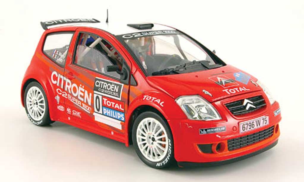 Citroen C2 S1600 1/18 Solido S1600 no.0 loeb/meny rallye du var 2003 modelauto