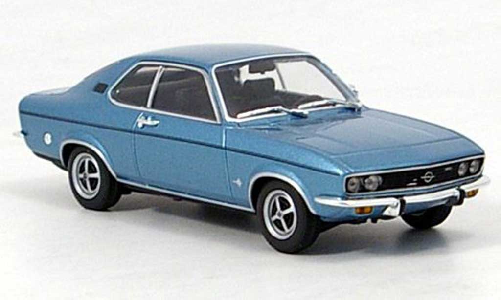 Opel Manta A 1/43 Minichamps A blauw 1971 modelauto