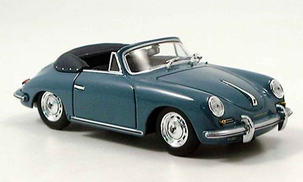 Porsche 356 1960 1/43 Minichamps 1960 B Cabrio blauw modelauto