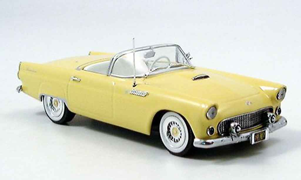 Ford Thunderbird 1955 1/43 Minichamps 1955 geel 1955 modelauto