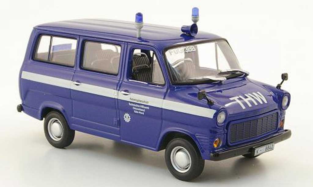 Ford Transit 1/43 Minichamps Bus THW Koln 1971 modelauto