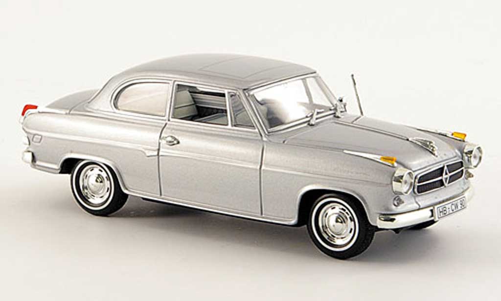 Borgward Isabella 1/43 Minichamps grijs 1958 modelauto
