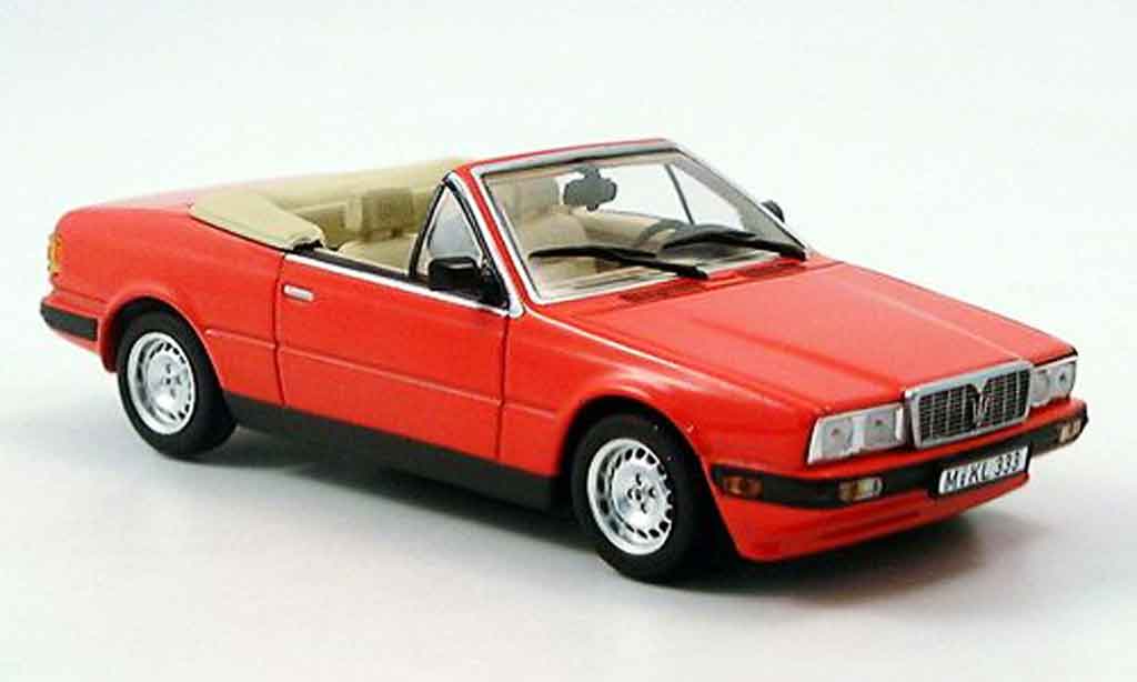 Maserati Biturbo 1/43 Minichamps spyder rood 1986 modelauto