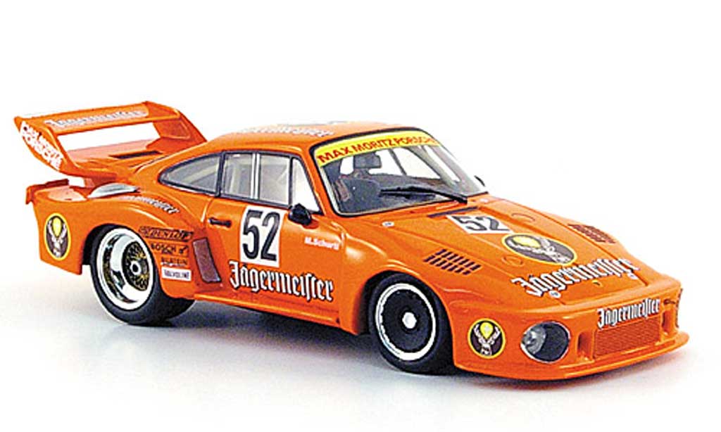 Porsche 935 1977 1/43 Minichamps 1977 No.52 Max Moritz Jagermeister M.Schurti DRM Zolder modelauto